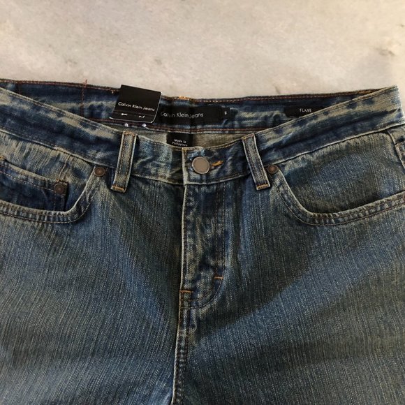 NWT 100% Cotton Calvin Klein Flare Jeans - Picture 5 of 9
